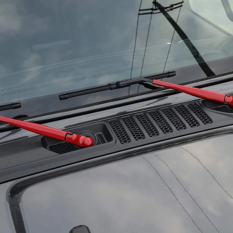 Лобовое стекло стеклоочистителя украшения Накладка для- Jeep Wrangler JL 4-дверный 2-для двери автомобиля Elantra Accent Tucson аксессуары