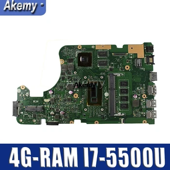 

Akemy X555LD Laptop motherboard for ASUS X555LD X555LDB X555LA X555LB X555L X555 Test original mianboard 4G-RAM I7-5500U