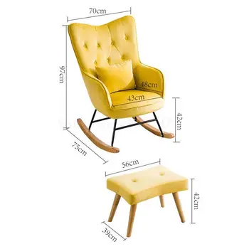 

800 Nordic balcony lounge chair lazy couch chair living room net red recliner bedroom single chair small apartment rocking chair
