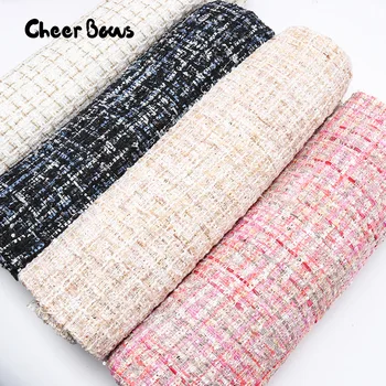 

45*150CM Christmas Foiled Fabrics Nordic Wind Snowflake Reindeer Fabrics For Clothing Kids Dolls Home Textile Sewing Patchwork