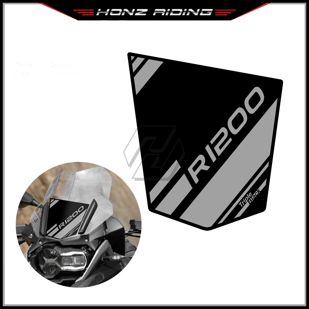 For BMW R1200GS R1250GS Adventure Triple Black Edition 2013-2021 Motorcycle Wingshield Sticker