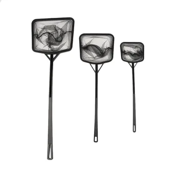 

35/41/56cm Useful Portable Long Handle Square Aquarium Fish Tank Fishing Net Landing Net For Various Kinds Of Fish