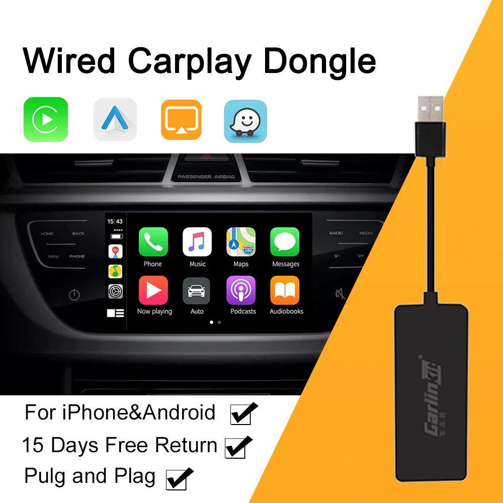 Carlinkit USB Smart Link для Apple CarPlay Dongle Android автомобильное радио Carplay Airplay Mrrorlink IOS 14 |