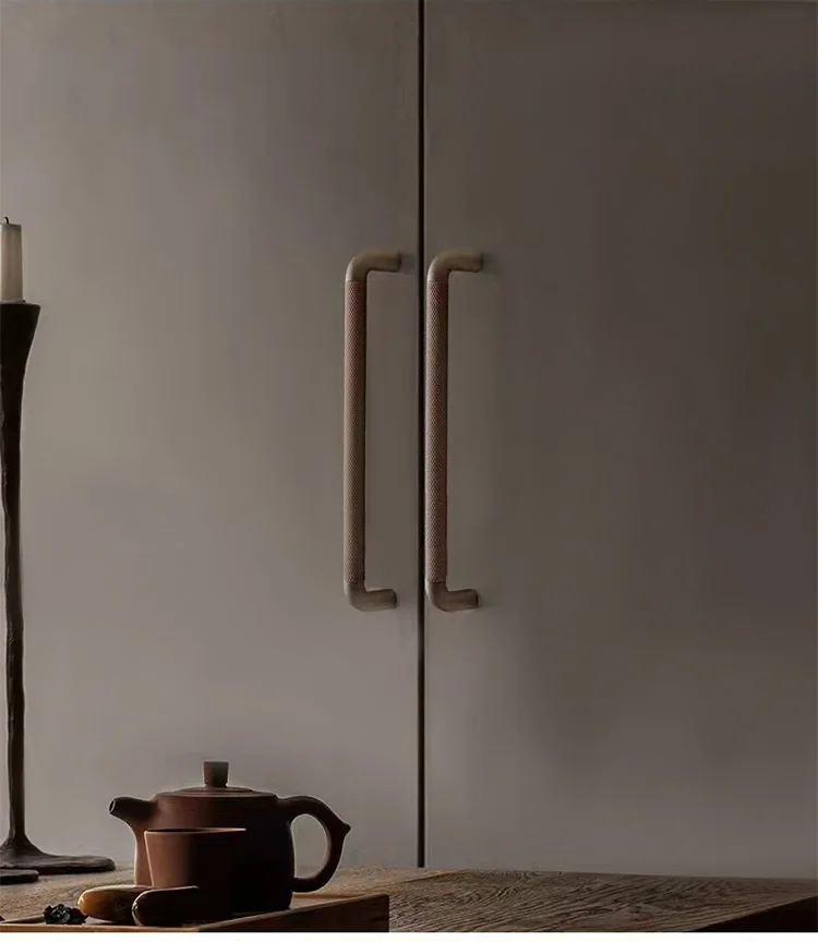Furniture Hardware - Naples Cabinet Hardware - 5" Centers Cabinet Pull in Knurled Grey   Denmark Stylish Cupboard Pulls 128mm Coffee Knurled Drawer Knobs   2022 Hot Sale Knurled Handle,New Design Coffee Furniture Handle,25mm Round Knob,American Stylish Hardware,Claoset Door Pull