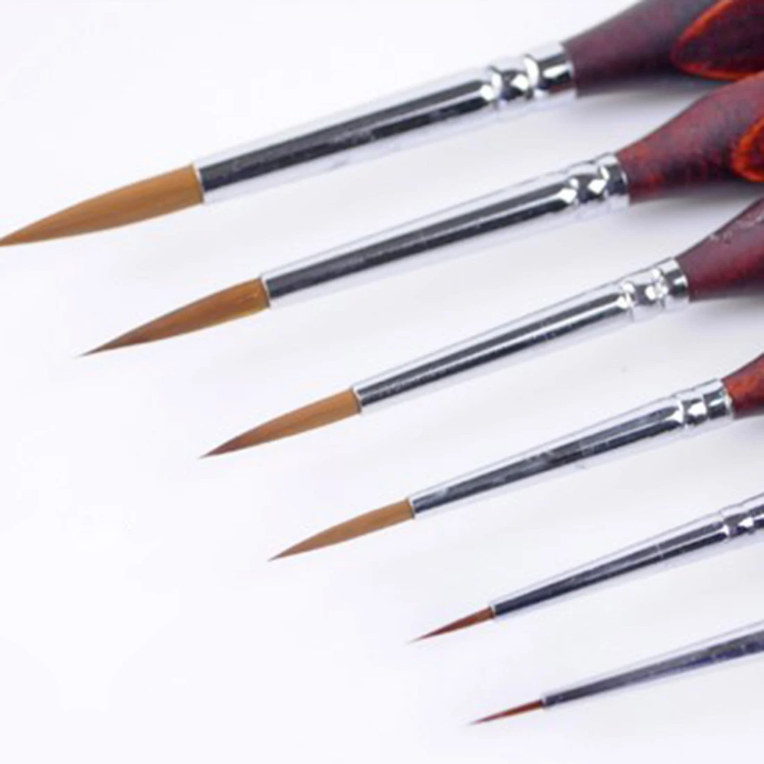 6Pcs Miniature Paint Brushes Set for Fine Detailing and Rock Painting Models by Numbers Supplies Model Building Tool Sets | Игрушки и
