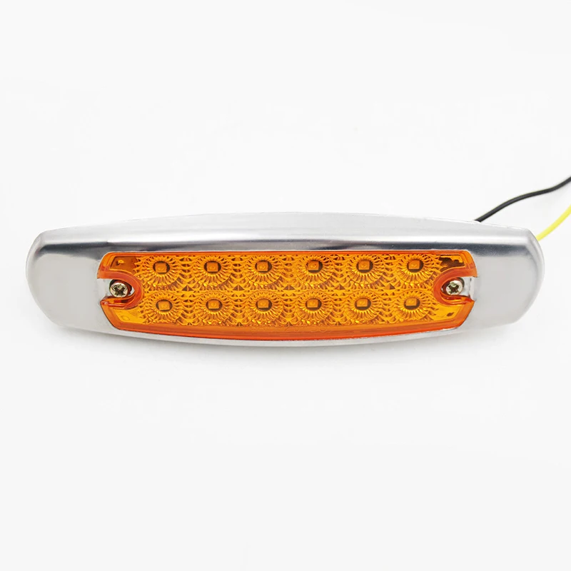 10 шт. 12LED желтый гальванический автомобильный Тяжелый Грузовик Боковые габаритные лампы хорошие