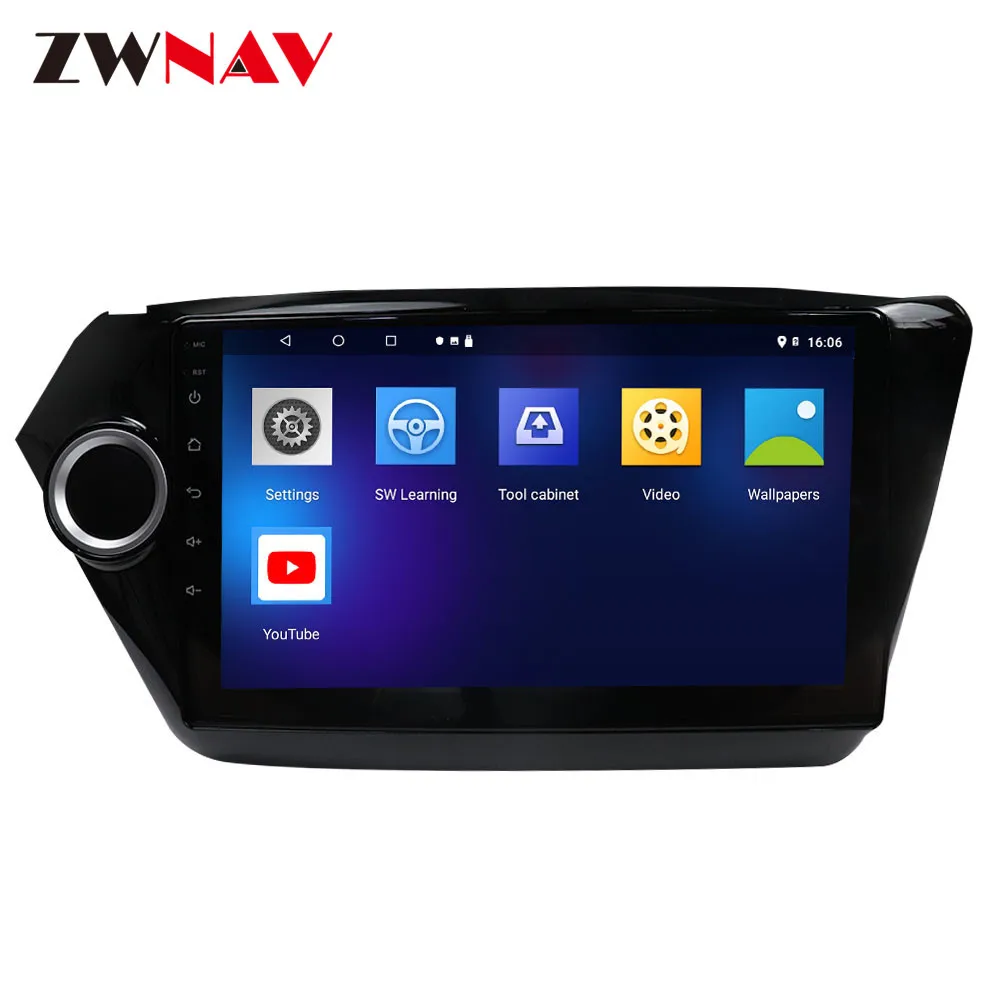 Clearance car dvd player Android 9.1 2 Din GPS Car Stereo For Kia Rio 2010 2011 2012 2013-2018 Head Unit Multimedia Player Wifi Map BT 3