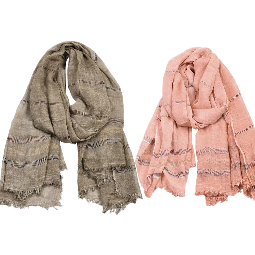 

Classic Plaids Couple Scarf Tartan Cotton Voile Long Cross Stripes Scarves bufandas invierno scarf Double Color For Boys Girls