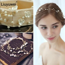 Fashion Wedding Accessories For Bride Handmade Wedding Headdress Floral Pearl Hair Accessories Hairpin Ornaments
