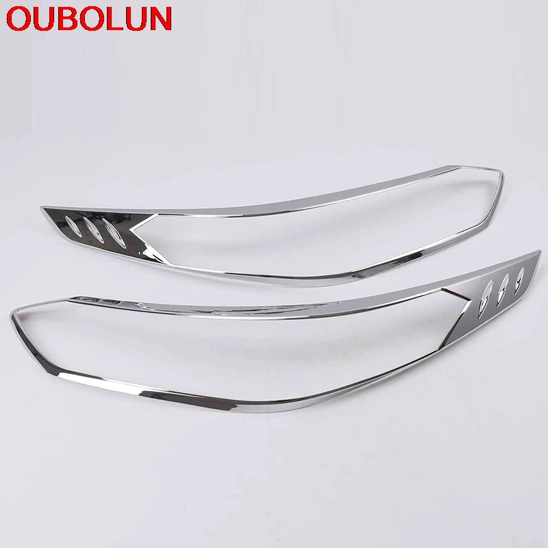 OUBOLUN для Toyota Vios XP150 ABS автомобильный передний головной светильник, светильник на голову, декоративная наклейка, накладка, внешние аксессуары