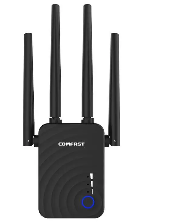 1200 Мбит/с беспроводной Wifi расширитель Wifi ретранслятор/маршрутизатор двухдиапазонный 2,4 и 5,8 ГГц 4 Wifi антенна большой дальности усилитель
