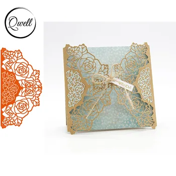 

QWELL Flower Lace Frame Metal Cutting Dies for Scrapbooking and Card Making Paper Embossing Craft New 2019 die cuts