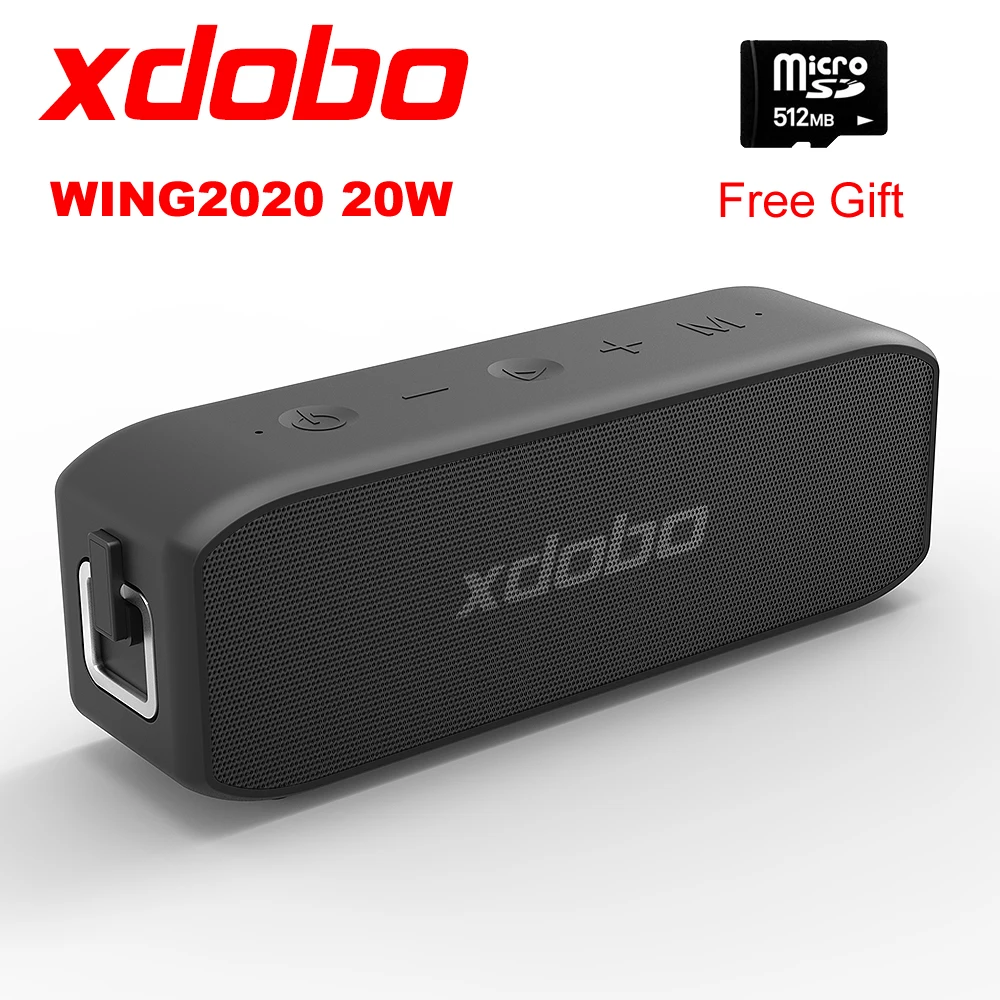 Subwoofer inalámbrico con Bluetooth, altavoz portátil de 20W, resistente al agua, con DJ, a prueba de agua, para exteriores, música HiFi 2020