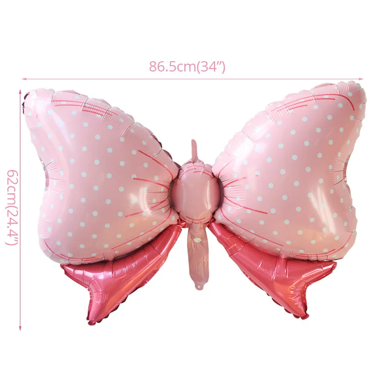 Bow Balloon Розовый Единорог для вечеринки на день рождения для девочек, для детей, взрослых, набор воздушных шаров, одноразовые кружки, тарелки, салфетки, соломинки, флаги, вечерние украшения - Цвет: Bow Balloon