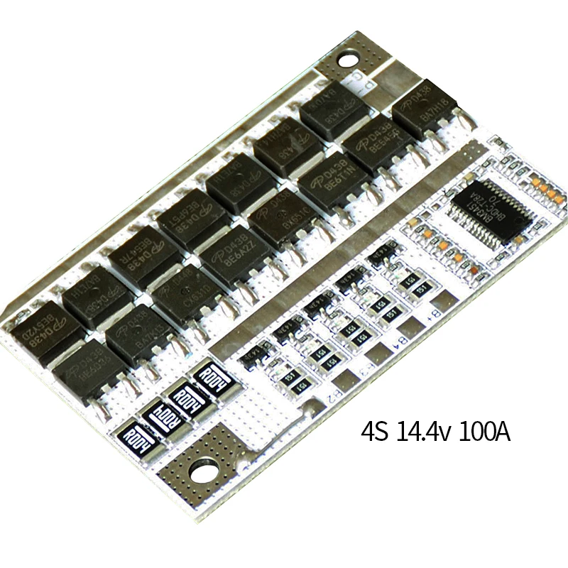 

BMS 4S 14.4V 100A 18650 Li-ion LiFePO4 LiFe LMO Lithium Battery Charge Protection Circuit Board PCB BMS Charging Balance Module
