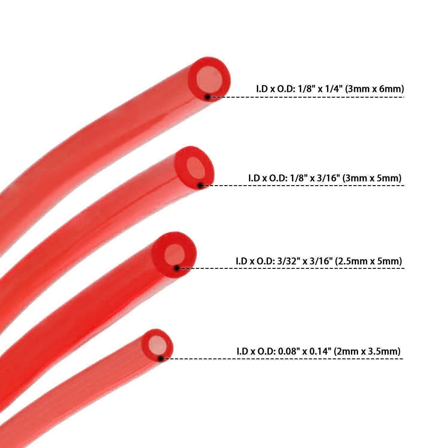 1m Petrol Fuel Gas Line Pipe Hose Tube For Trimmer Chainsaw Blower Engine Parts