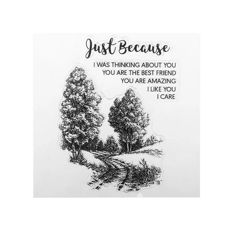 

Trees DIY Silicone Clear Stamp Cling Seal Scrapbook Embossing Album Decor New