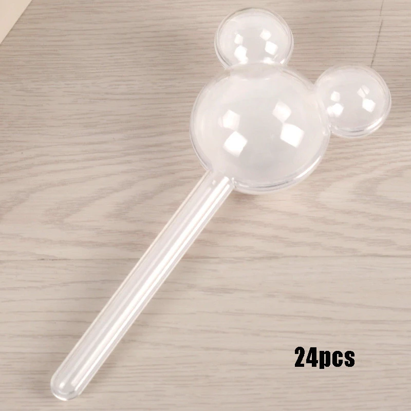 white 24 шт. пластиковая коробка для конфет с Микки Маусом, упаковка для конфет на свадьбу, Подарочная коробка для дня рождения, подарки для рождественской вечеринки - Цвет: white