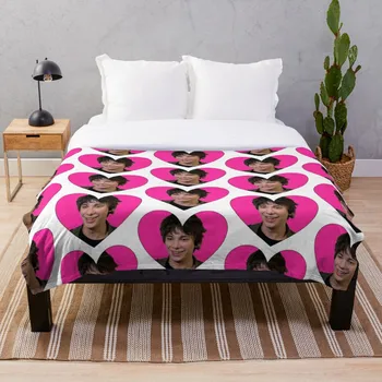 

RODRICK LOVE HEART Throw Blanket Soft Sherpa Blanket Bed Sheet Single Knee Blanket Office Nap Blanket