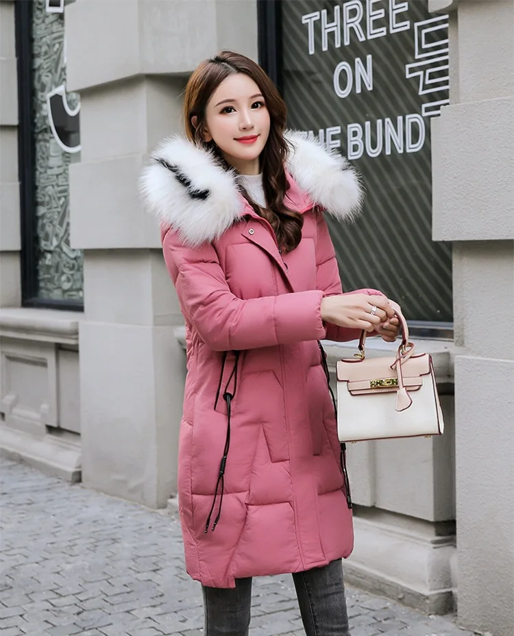 Abrigos Mujer Invierno новая Парка хлопковая стеганая куртка с капюшоном теплая зимняя куртка для женщин однотонное зимнее пальто для женщин s