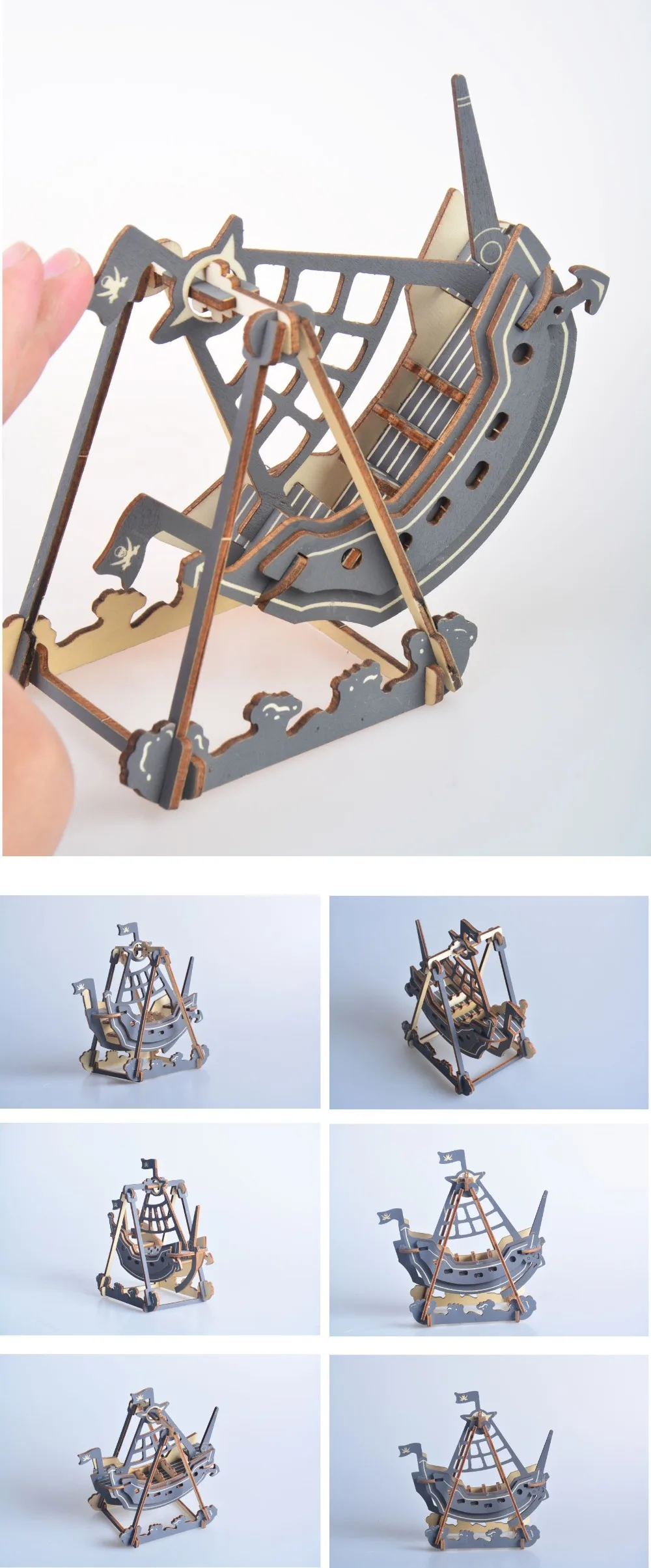 Лазерная резка Деревянный Diy 3D головоломка детская игра подарок Дети друзья Модель Строительный набор поп игрушка TG