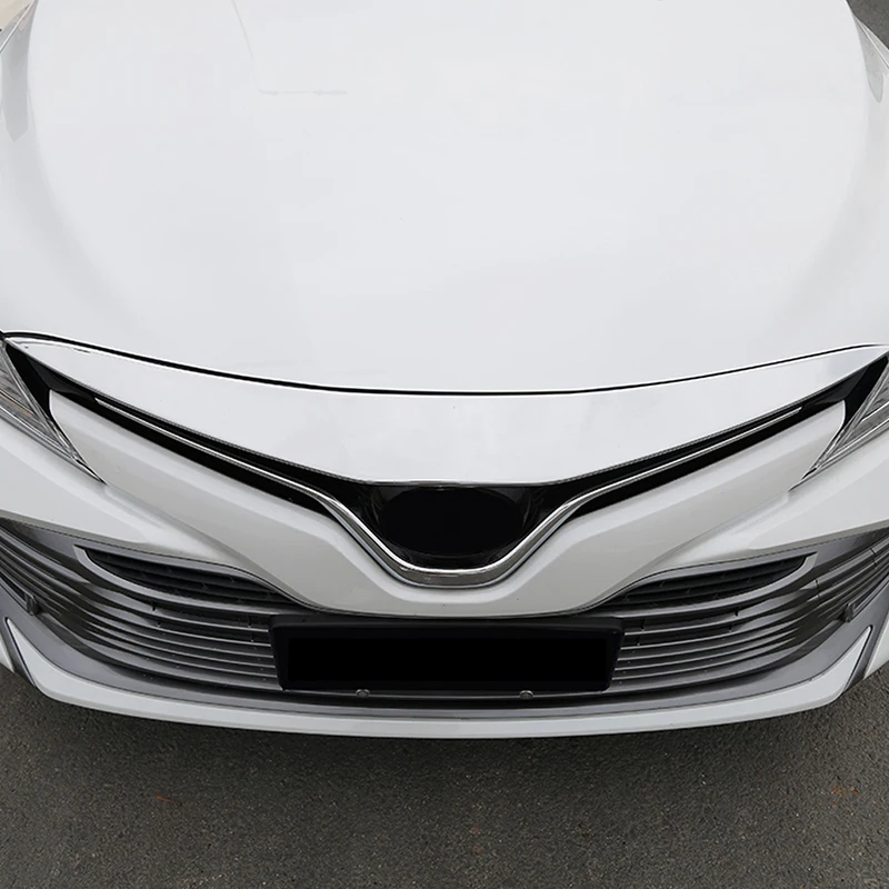 Carманго для Toyota Camry XV70 Авто Передняя капот двигателя хромированная накладка наклейка Подушка рамы внешние аксессуары