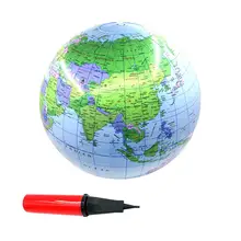 Глобус пляжный мяч 30 см английская версия земля пляжный мяч надувные игрушки с ручным насосом для наружного морского пляжа кемпинга поставки