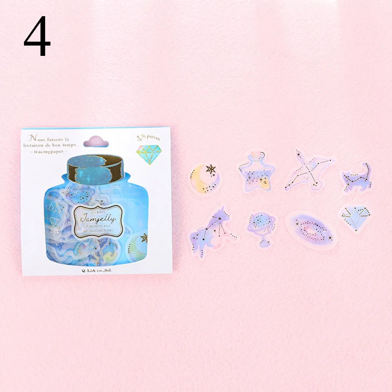 4 48 шт./пакет милые наклейки с бронзированием Kawaii животные канцелярские наклейки пуля журнал наклейки для детей Diy декоративные Скрапбукинг - Цвет: 4
