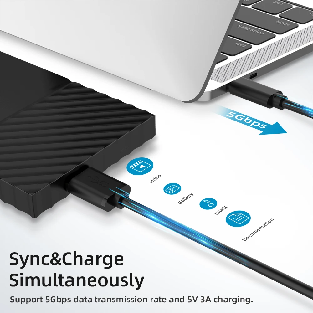 USB 3,1 type-C к USB 3,0 Micro B кабельный разъем для HDD внешний жесткий диск смартфон MacBook PC кабель передачи данных