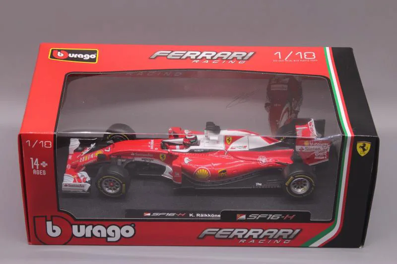 Bburago 1:18 1/18 Ferrari SF90 Charles Leclerc No16 Формула 1 F1 гоночный автомобиль Транспортное средство литье под давлением дисплей Модель Игрушки для мальчиков детей - Цвет: 2016 SF16-T No7