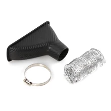 Прочная Классическая практичная многофункциональная карбоновое волокно авто передний бампер турбо трубы холодного воздуха Воздушный набор воронок