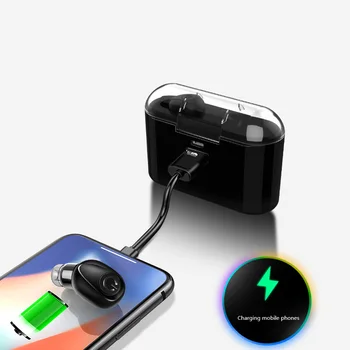 

Mini Sports Bluetooth4.2 Earphone Wireless Stereo Earbuds IPX5 Waterproof Microphone In-ear Headset Charging Box