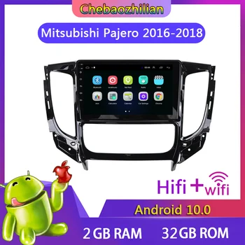 

2G+32G Car GPS multimedia player Android 10.0 For Mitsubishi Pajero 2016-2018 head unit Europe Map Radio WIFI Support SWC