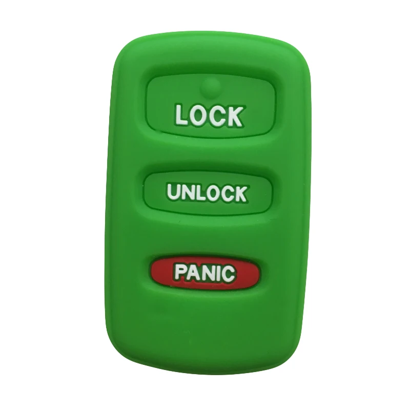 Cute Key Cover For Car Keys For Mitsubishi 2001-2006 Mitsubishi Montero Sport 3 Button Case For Keychain Alarm Key Car Case - Color Name: green