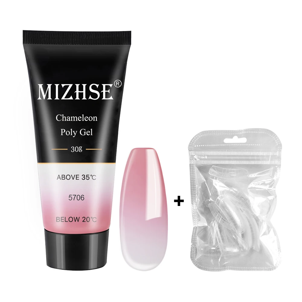 MS-WB5706-36TIPS MIZHSE 30 мл полигель для ногтей акриловый полигель наборы прозрачный дизайн ногтей камуфляж цвет кончики для ногтей кристалл УФ гель полигель ломтик кисти - Цвет: MS-WB5706-36TIPS
