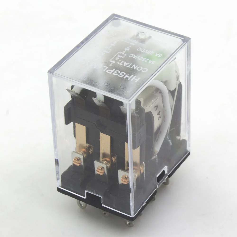 HH53PL DC 24V электромагнитное реле со светодиодным индикатором HH53P MY3 серии 24VDC HH53P-L MY3NJ