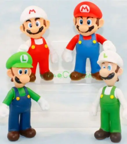 

Super Mario Bros Brothers Luigi Toy PVC Action Figure Toy 4pcs/set