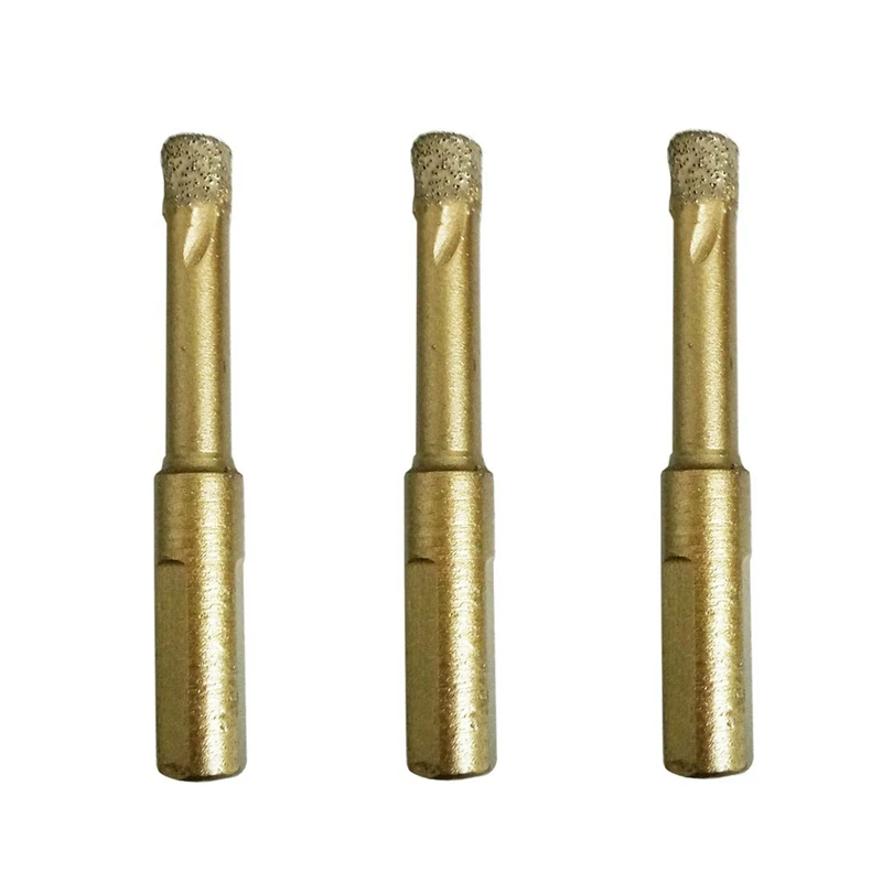 

Diamond Drill Bits 3 PCS 8Mm 5/16 Inch Ceramic Diamond Hole Saw Set with Wax Insert Cooling for Ceramic Tile Porcelain Marble Gr