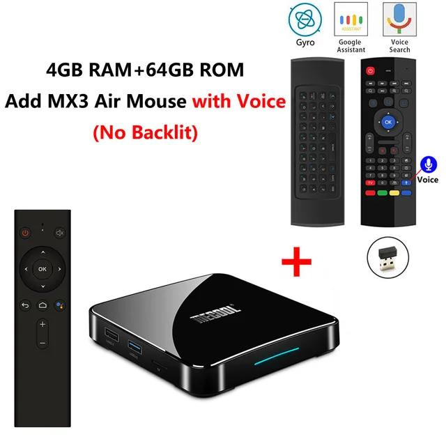 4G64G add mx3 mic ТВ-приставка MECOOL KM3 A Android 9,0 2,4G/5G Dual Wifi Amlogic S905X2 100M LAN 4 Гб ram 64 Гб 128 ГБ EMMC tv box KM9 Pro 4 ГБ 32 ГБ - Цвет: 4G64G add mx3 mic