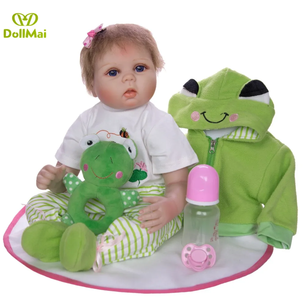 Силиконовые виниловые куклы Новорожденные 22 дюйма 55 см|reborn bonecas|baby reborn dollsdoll |