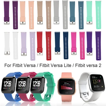 

Accessories Strap For Fitbit Versa 2 Band Soft Silicone Wrist Waterproof Replacement Watch Strap For Fitbit Versa/Versa 2