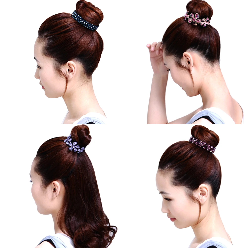 Women Styling Elegant Daily Floral Pattern Hairpin Easy Apply Dating Accessories Hair Claw Jewelry Rhinestone Fashion Headwear