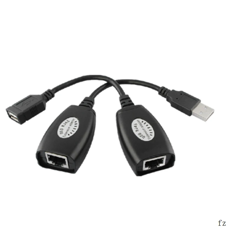50 наборов 2 шт./компл. Универсальный USB UTP расширитель адаптер Over Single RJ45 Ethernet-кабель для сети Ethernet Wi Fi ретранслятор кабель