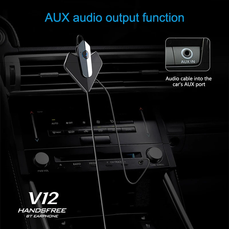 Fm-передатчик Bluetooth V5.0 Handsfree USB Автомобильное зарядное устройство MP3-плеер с наушником VH99