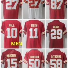 А+++ Качественная мужская футболка для взрослых 10 Tyreek hilt Kareem Hunt 27 Трэвиса келсе Канзас-Сити