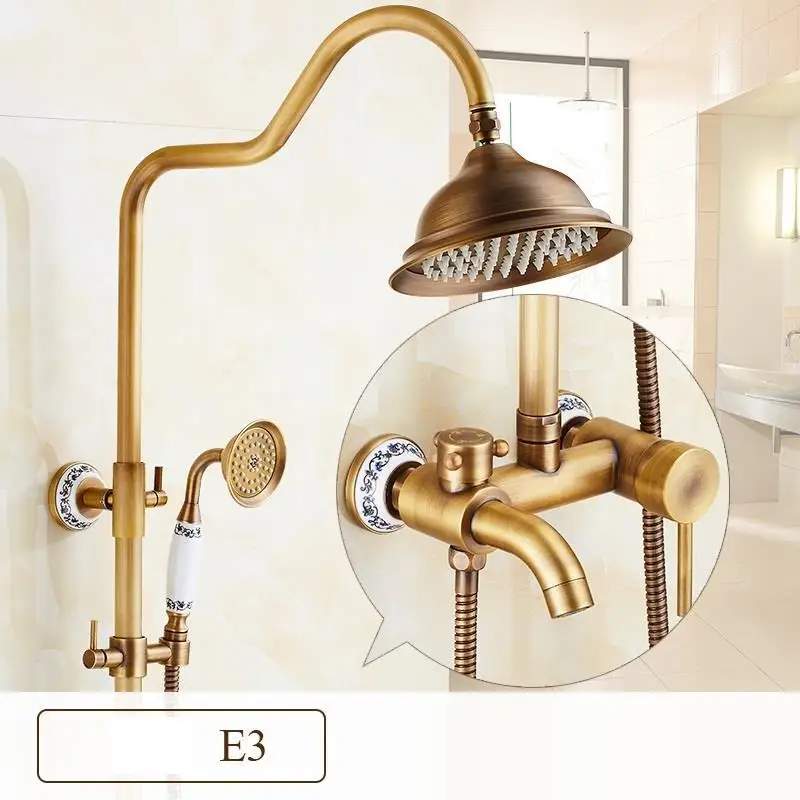 Bain Colonne Douche Doucheset Conjunto Regadera De timna Prysznic ванная комната Eletrico Ducha Chuveiro Do Banheiro душевой набор - Color: Version K