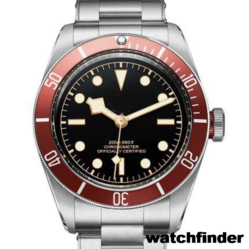 1 Автоматические механические мужские часы из нержавеющей стали Black Bay PELAGOS MONTRES gmt, дизайнерские часы, роскошные брендовые наручные часы - Цвет: 1