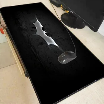 

XGZ Batman Logo Mouse Pad Gamer Play Mats Large Gaming Mouse Pad Lock Edge Mouse Mat Keyboard Pad for CSGO DOTA LOL Gamer XXL
