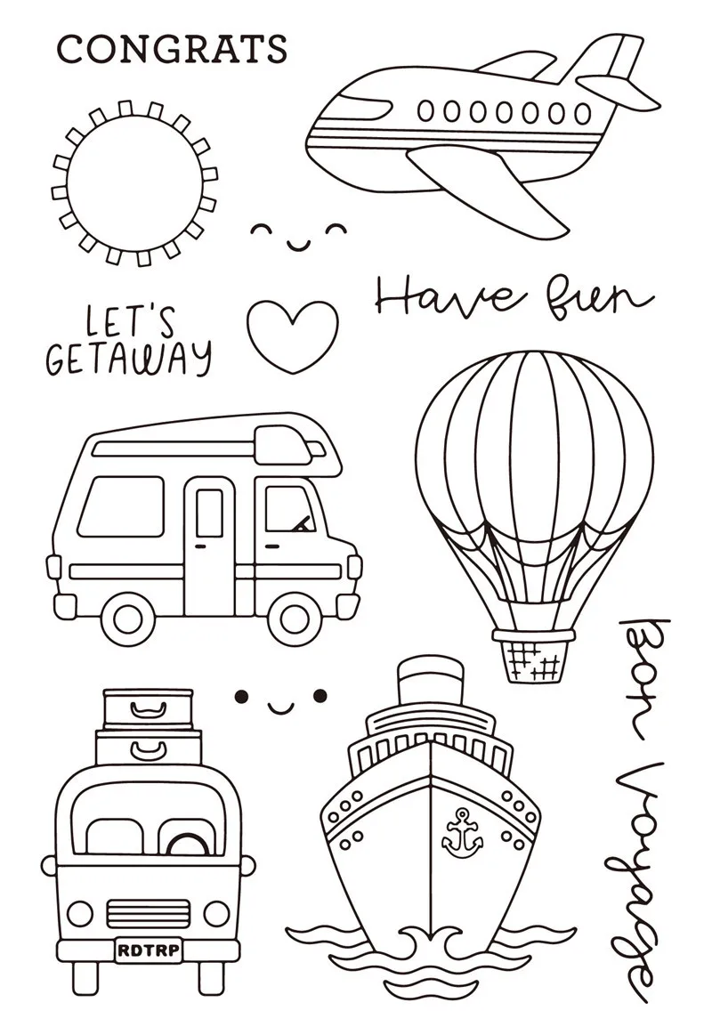 Прозрачные штампы и DIY силиконовые уплотнения Скрапбукинг/изготовление