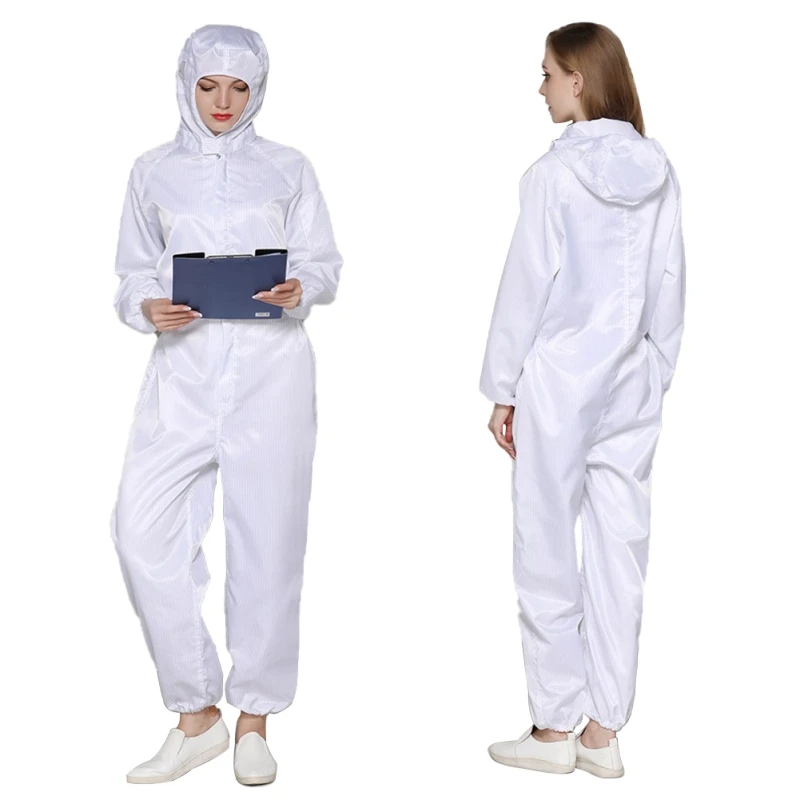 Workshop Uniforms Hooded Antistatic Dustproof Long Sleeve Coats Pants Zipper Tops Jumpsuits Clothing Darily Worker Overalls Workshop Uniforms Hooded Antistatic Dustproof Long Sleeve Coats Pants Zipper Tops Jumpsuits Clothing Darily Worker Overalls